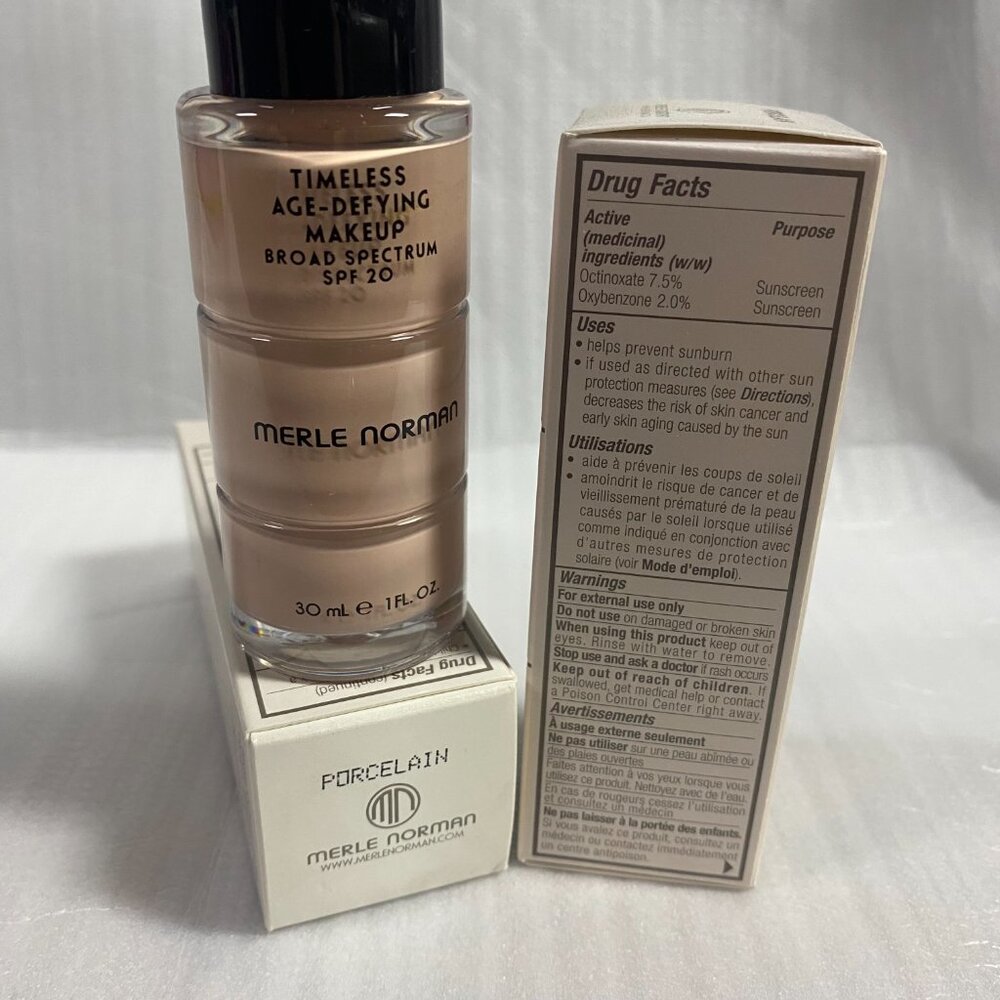 Merle Norman Cosmetics Foundation Timeless Illuminating Makeup PORCELAIN  -NEW